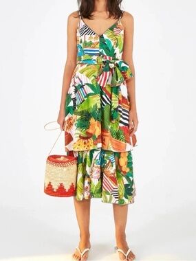 Farm Rio Tropical Fair midi dress